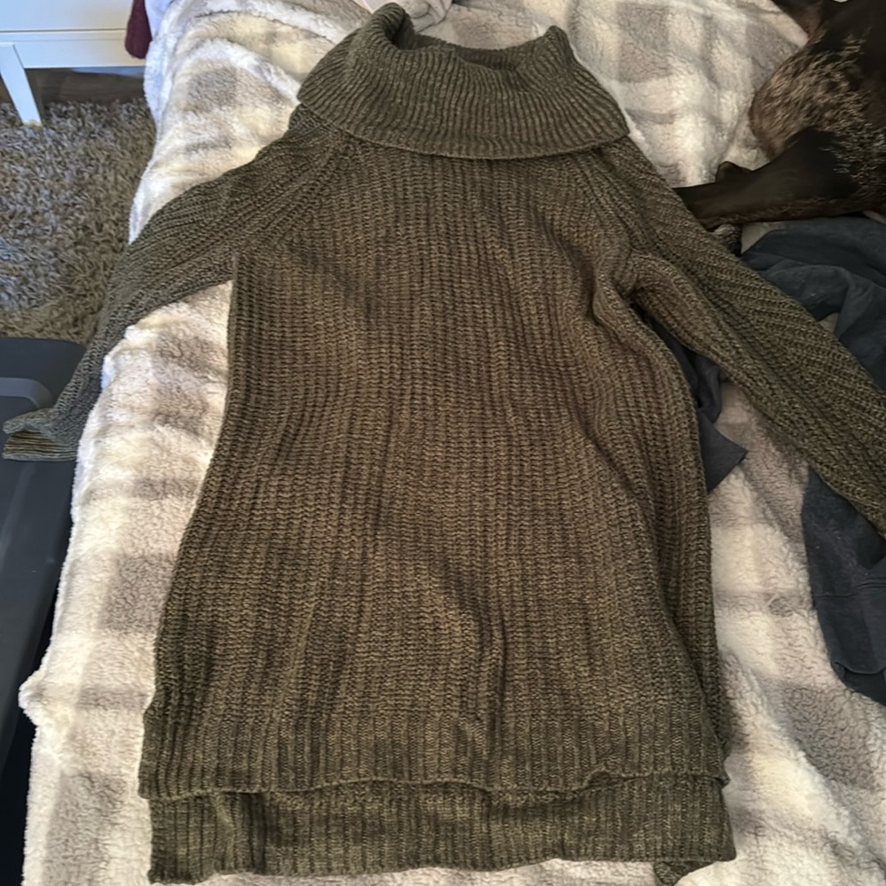 Turtleneck sweater dress
